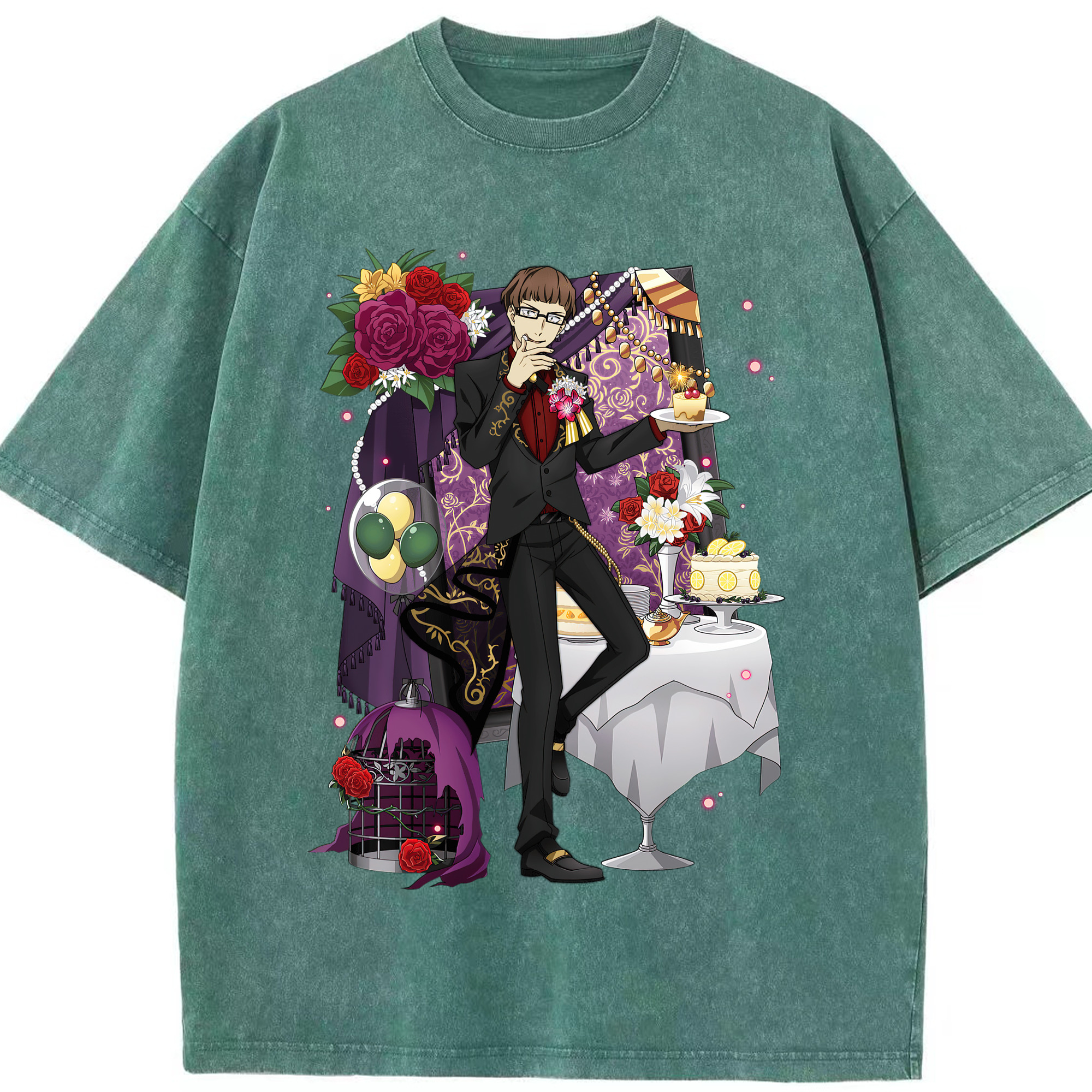 （画像用） 文豪ストレイドッグス Bungo Stray Dogs 綿100% ヴィンテージ風 半袖Tシャツ（フロントプリント）